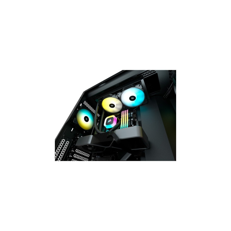 Corsair H100 RGB Liquid CPU Cooler, Wasserkühlung(schwarz)