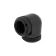 Corsair Hydro X Series XF Hardline-90°-Armatur, AD 14 mm, Doppelpack, Verbindung(schwarz, 2 Stück)