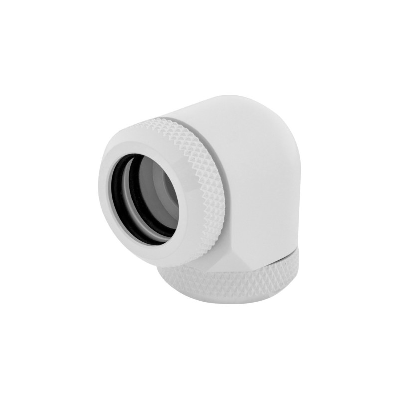 Corsair Hydro X Series XF Hardline-90°-Armatur, AD 14 mm, Doppelpack, Verbindung(weiß, 2 Stück)