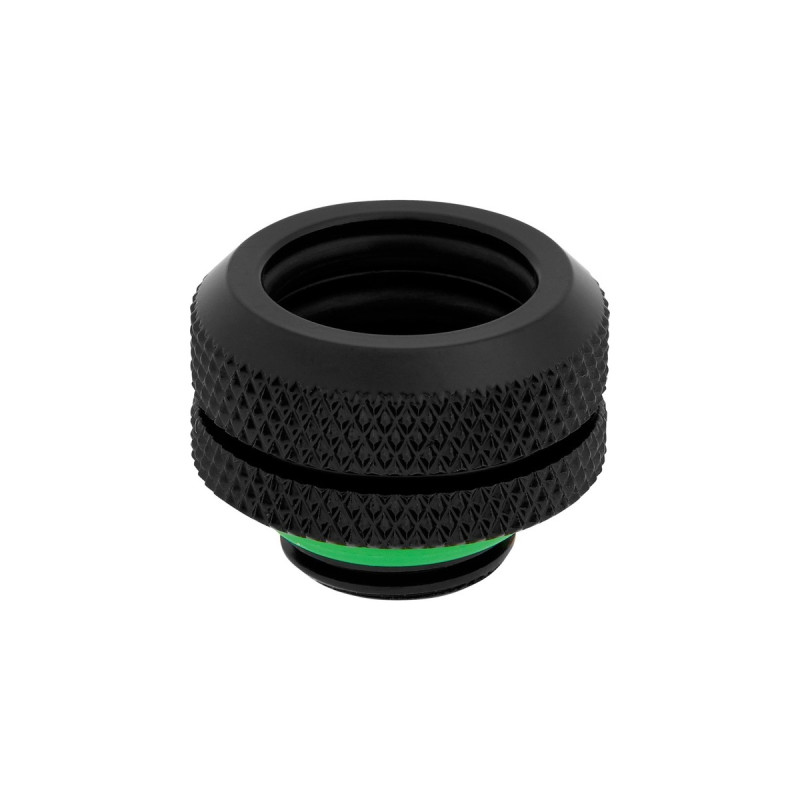 Corsair Hydro X Series XF Hardline-Armatur, AD 14 mm, Viererpack, Verbindung(schwarz, 4 Stück)