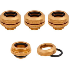 Corsair Hydro X Series XF Hardline-Armatur, AD 14 mm, Viererpack, Verbindung(gold, 4 Stück)