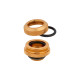 Corsair Hydro X Series XF Hardline-Armatur, AD 14 mm, Viererpack, Verbindung(gold, 4 Stück)