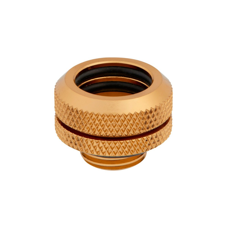 Corsair Hydro X Series XF Hardline-Armatur, AD 14 mm, Viererpack, Verbindung(gold, 4 Stück)