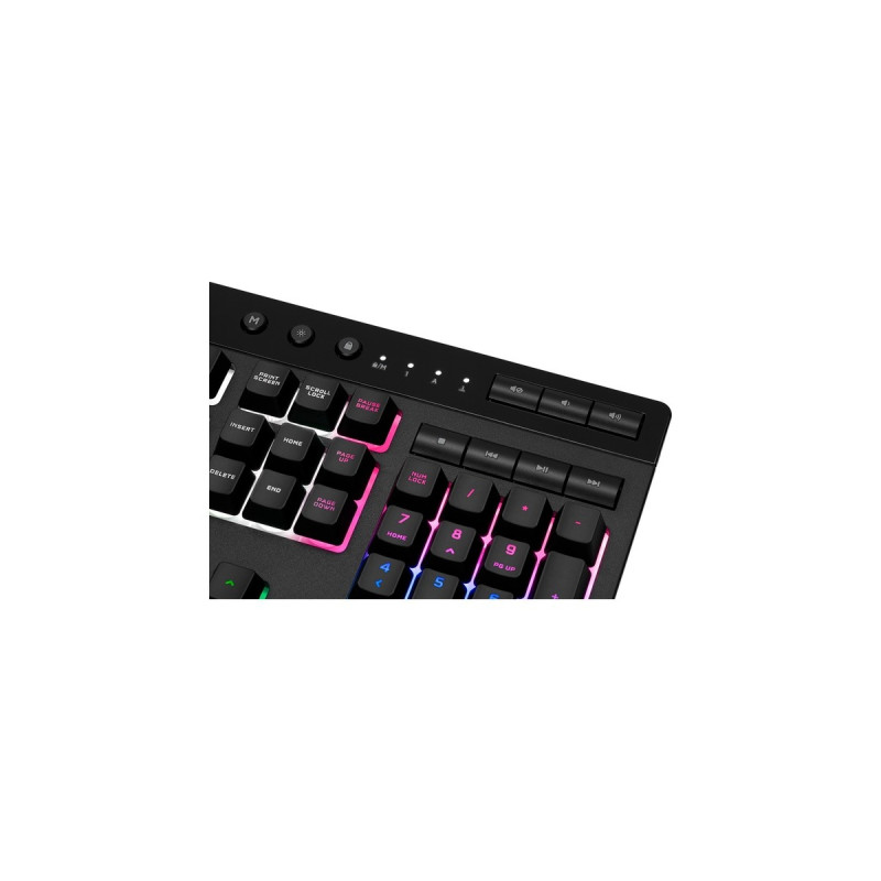 Corsair K55 PRO RGB XT, Gaming-Tastatur(schwarz, DE-Layout, Rubberdome)