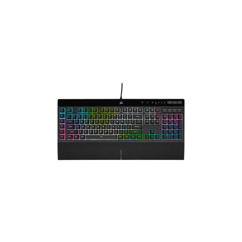 Corsair K55 PRO RGB XT, Gaming-Tastatur(schwarz, DE-Layout, Rubberdome)