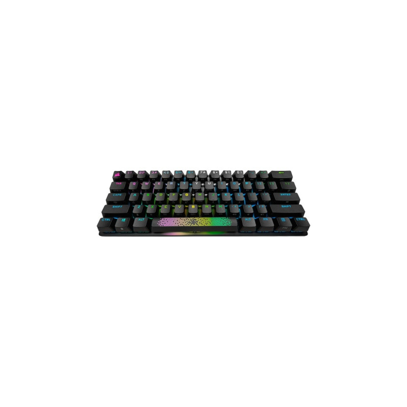Corsair K70 PRO MINI WIRELESS, Gaming-Tastatur(schwarz, DE-Layout, Cherry MX RGB Speed Silver)