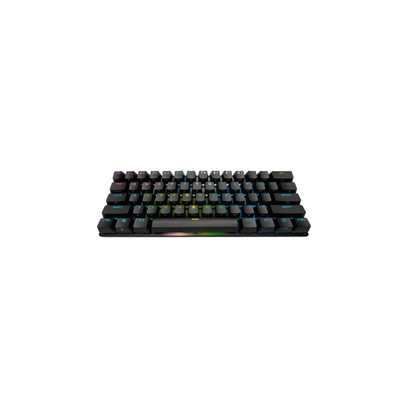 Corsair K70 PRO MINI WIRELESS, Gaming-Tastatur(schwarz, DE-Layout, Cherry MX RGB Speed Silver)