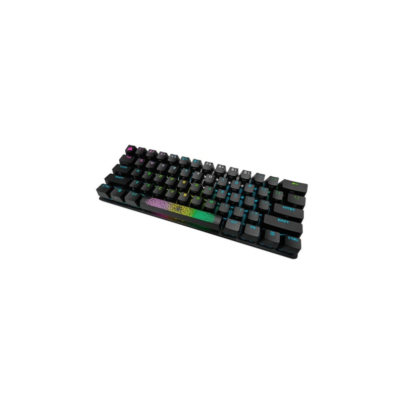 Corsair K70 PRO MINI WIRELESS, Gaming-Tastatur(schwarz, DE-Layout, Cherry MX RGB Speed Silver, Outlet)