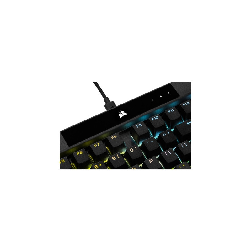 Corsair K70 RGB PRO, Gaming-Tastatur(schwarz, DE-Layout, Cherry MX RGB Red)