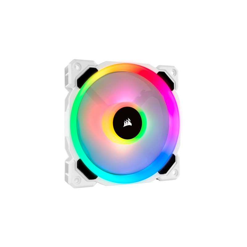 Corsair LL120 120-mm-RGB-LED-PWM-Lüfter, Gehäuselüfter(weiß, 3er Pack, inkl. Lighting Node PRO)
