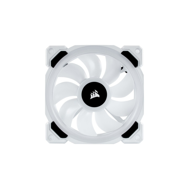 Corsair LL120 120-mm-RGB-LED-PWM-Lüfter, Gehäuselüfter(weiß, 3er Pack, inkl. Lighting Node PRO)