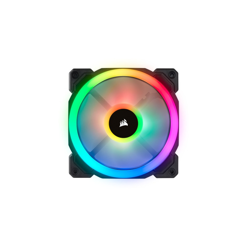 Corsair LL120 RGB PWM, Gehäuselüfter(schwarz, 3er Pack, inkl Controller Lighting Node PRO)