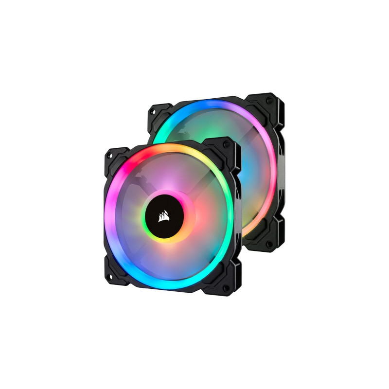 Corsair LL140 RGB PWM, Gehäuselüfter(2er Pack, inkl. Controller Lighting Node PRO)