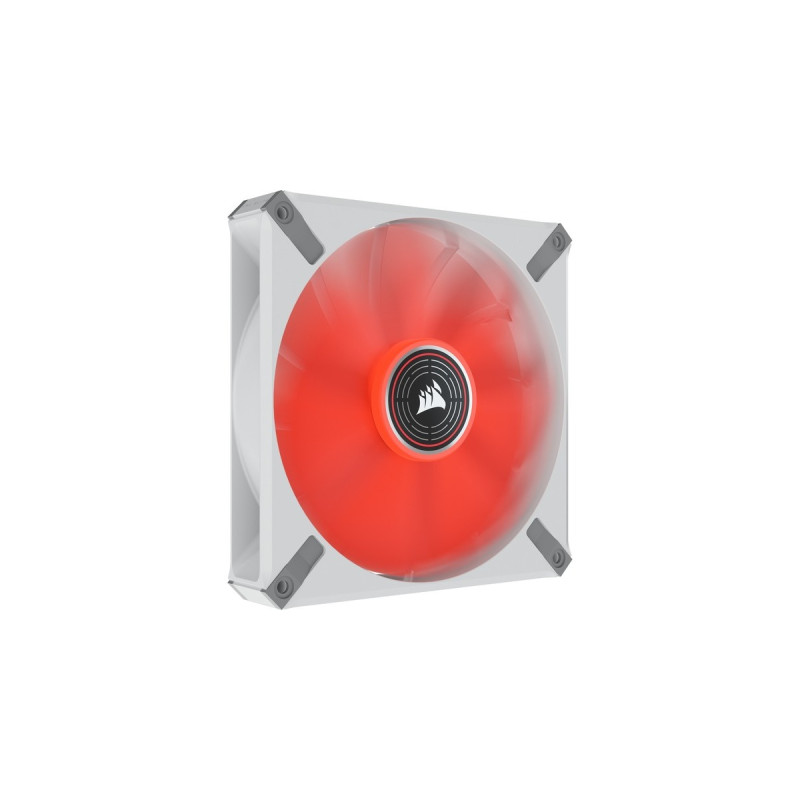 Corsair ML140 LED ELITE Red Premium 140mm PWM 140x140x25, Gehäuselüfter(weiß/rot)