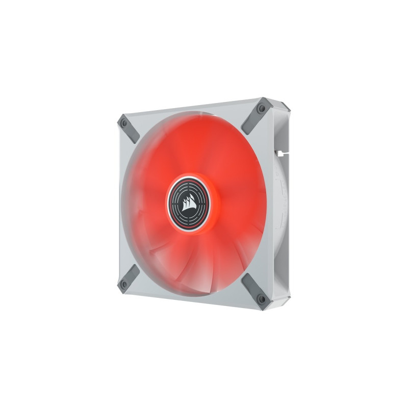 Corsair ML140 LED ELITE Red Premium 140mm PWM 140x140x25, Gehäuselüfter(weiß/rot)