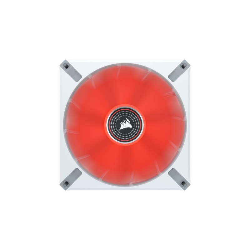 Corsair ML140 LED ELITE Red Premium 140mm PWM 140x140x25, Gehäuselüfter(weiß/rot)