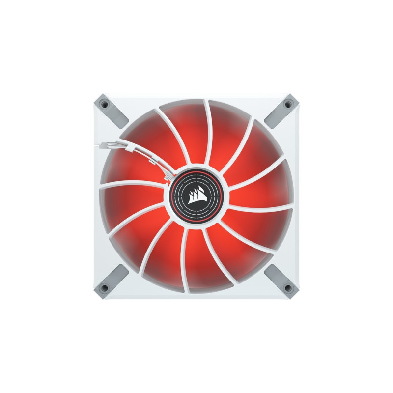 Corsair ML140 LED ELITE Red Premium 140mm PWM 140x140x25, Gehäuselüfter(weiß/rot)
