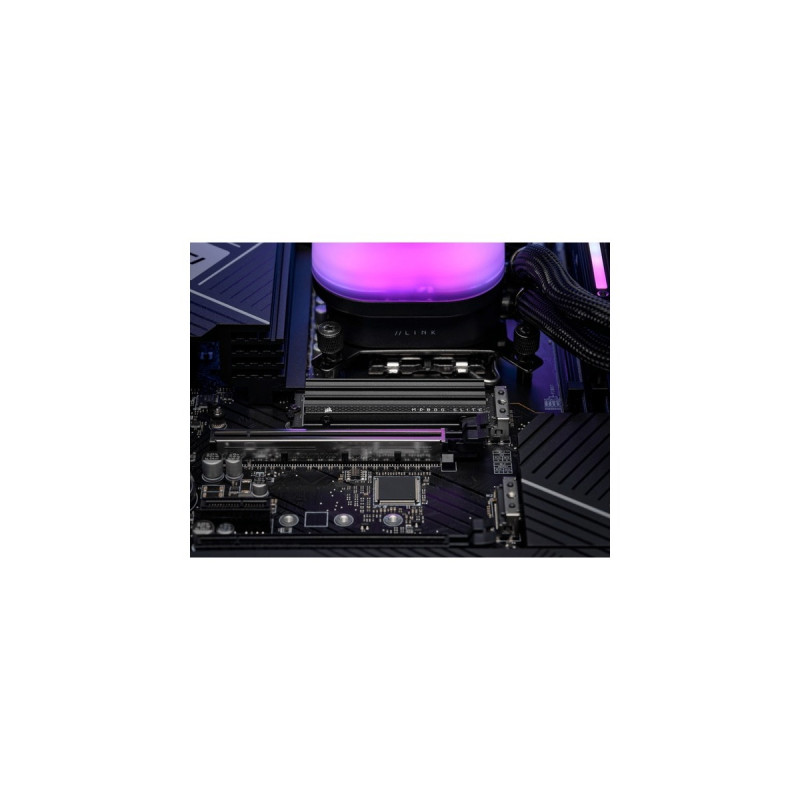 Corsair MP600 ELITE HS 2 TB, SSD(schwarz, PCIe 4.0 x4, NVMe 2.0, M.2 2280 mit Kühlkörper)