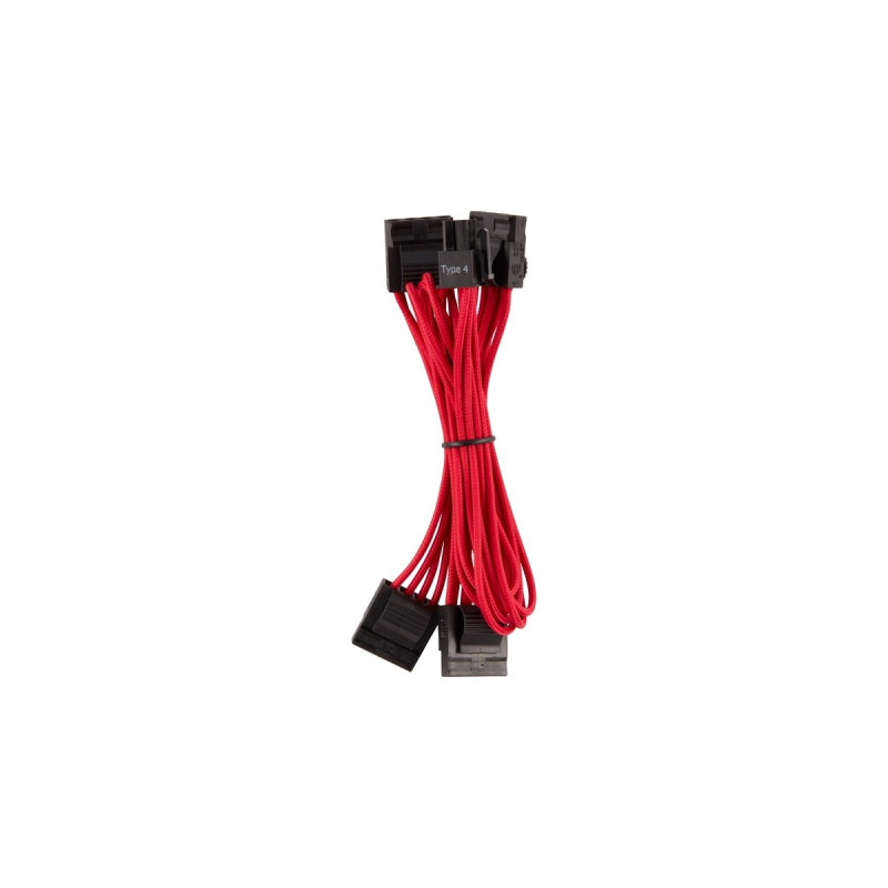 Corsair Netzteilkabel Premium Pro-Kit Typ 4 Gen 4, 20-teilig(rot, mit Einzelummantelung)