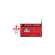 Corsair PBT DOUBLE-SHOT PRO Tastenkappen-Mod-Kit(rot, DE-Layout (QWERTZ), 105 Tasten)