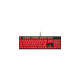 Corsair PBT DOUBLE-SHOT PRO Tastenkappen-Mod-Kit(rot, DE-Layout (QWERTZ), 105 Tasten)