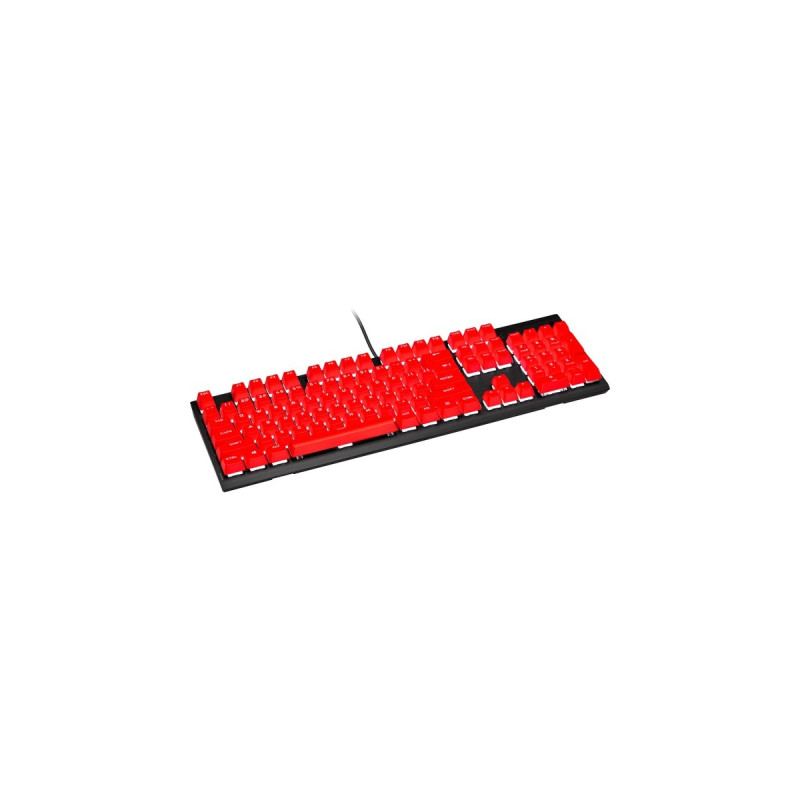 Corsair PBT DOUBLE-SHOT PRO Tastenkappen-Mod-Kit(rot, DE-Layout (QWERTZ), 105 Tasten)