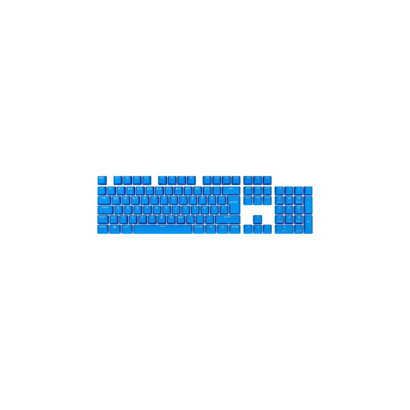 Corsair PBT DOUBLE-SHOT PRO Tastenkappen-Mod-Kit(blau, DE-Layout (QWERTZ), 105 Tasten)