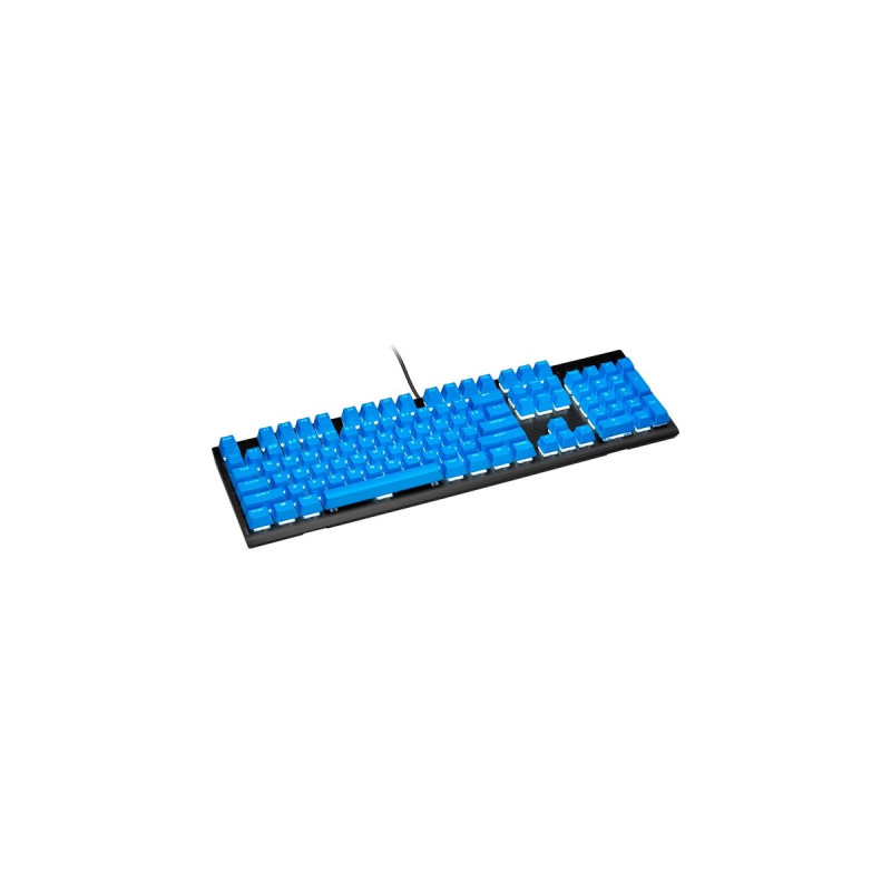 Corsair PBT DOUBLE-SHOT PRO Tastenkappen-Mod-Kit(blau, DE-Layout (QWERTZ), 105 Tasten)