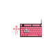 Corsair PBT DOUBLE-SHOT PRO Tastenkappen-Mod-Kit(pink, DE-Layout (QWERTZ), 105 Tasten)