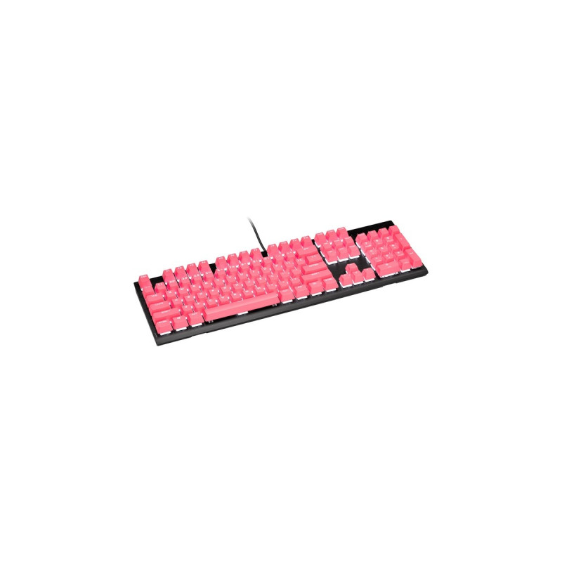 Corsair PBT DOUBLE-SHOT PRO Tastenkappen-Mod-Kit(pink, DE-Layout (QWERTZ), 105 Tasten)