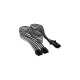 Corsair Premium Sleeved PCIe 5.0 12VHPWR PSU Adapterkabel(schwarz/weiß, 50cm)