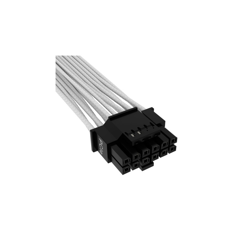 Corsair Premium Sleeved PCIe 5.0 12VHPWR PSU Adapterkabel(weiß, 50cm)