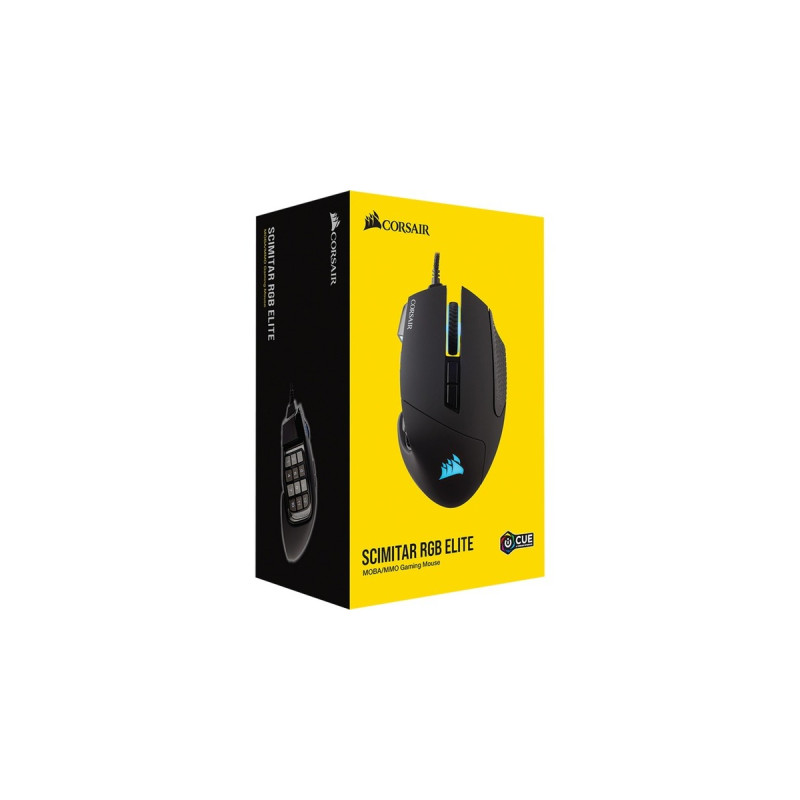 Corsair SCIMITAR RGB ELITE, Gaming-Maus(schwarz)