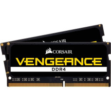 Corsair SO-DIMM 16 GB DDR4-2666 (2x 8 GB) Dual-Kit, Arbeitsspeicher(schwarz, CMSX16GX4M2A2666C18, Vengeance)