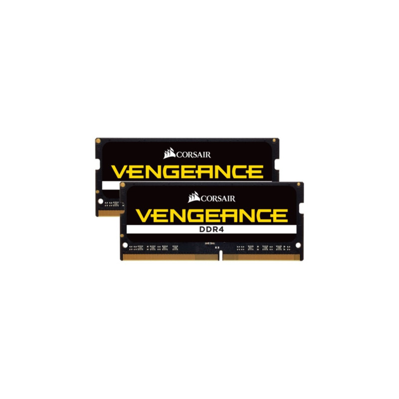 Corsair SO-DIMM 16 GB DDR4-3000 (2x 8 GB) Dual-Kit, Arbeitsspeicher(schwarz, CMSX16GX4M2A3000C18, Vengeance)