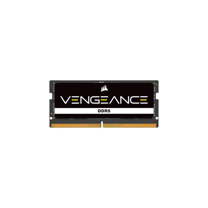 Corsair SO-DIMM 16 GB DDR5-4800, Arbeitsspeicher(schwarz, CMSX16GX5M1A4800C40, Vengeance)