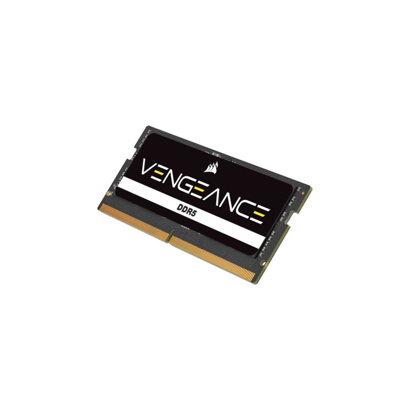 Corsair SO-DIMM 16 GB DDR5-4800, Arbeitsspeicher(schwarz, CMSX16GX5M1A4800C40, Vengeance)