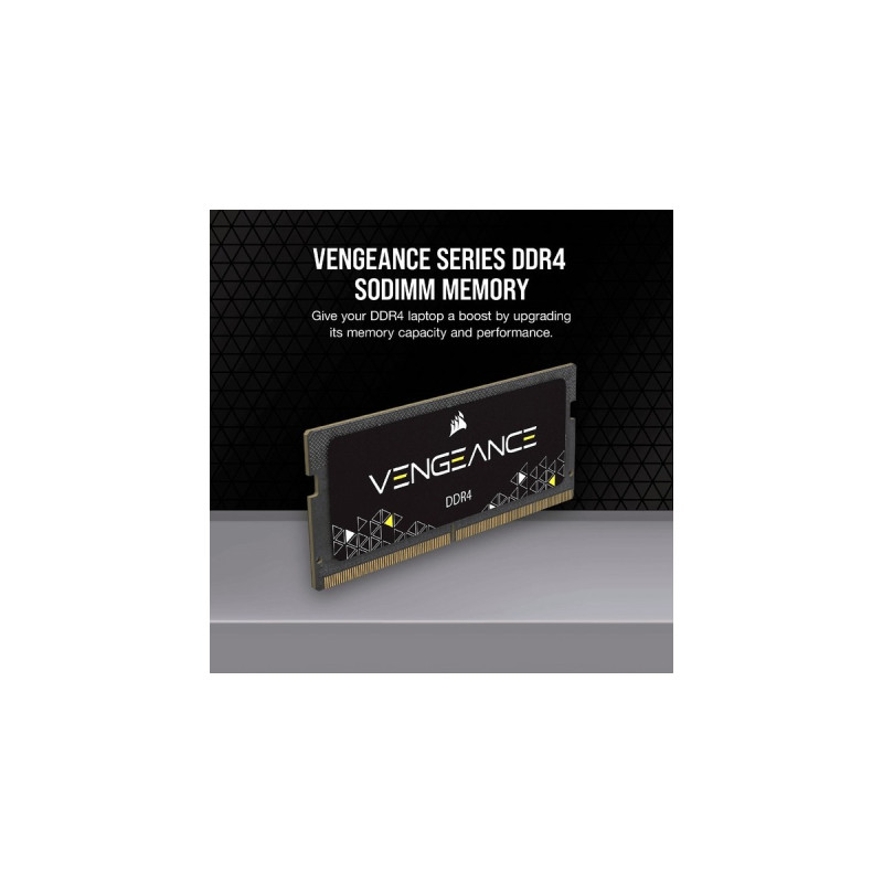 Corsair SO-DIMM 32 GB DDR4-3200, Arbeitsspeicher(schwarz, CMSX32GX4M1A3200C22, Vengeance)