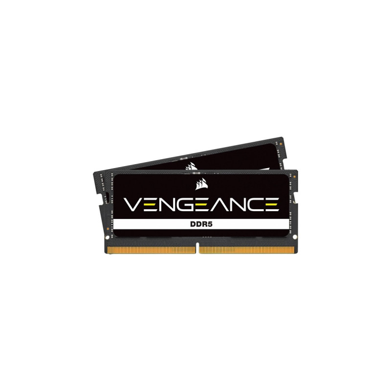 Corsair SO-DIMM 32 GB DDR5-4800 (2x 16 GB) Dual-Kit, Arbeitsspeicher(schwarz, CMSX32GX5M2A4800C40, Vengeance)
