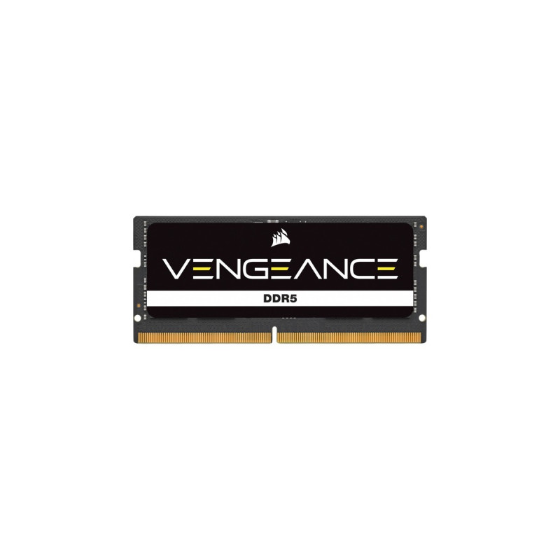 Corsair SO-DIMM 32 GB DDR5-4800, Arbeitsspeicher(schwarz, CMSX32GX5M1A4800C40, Vengeance)