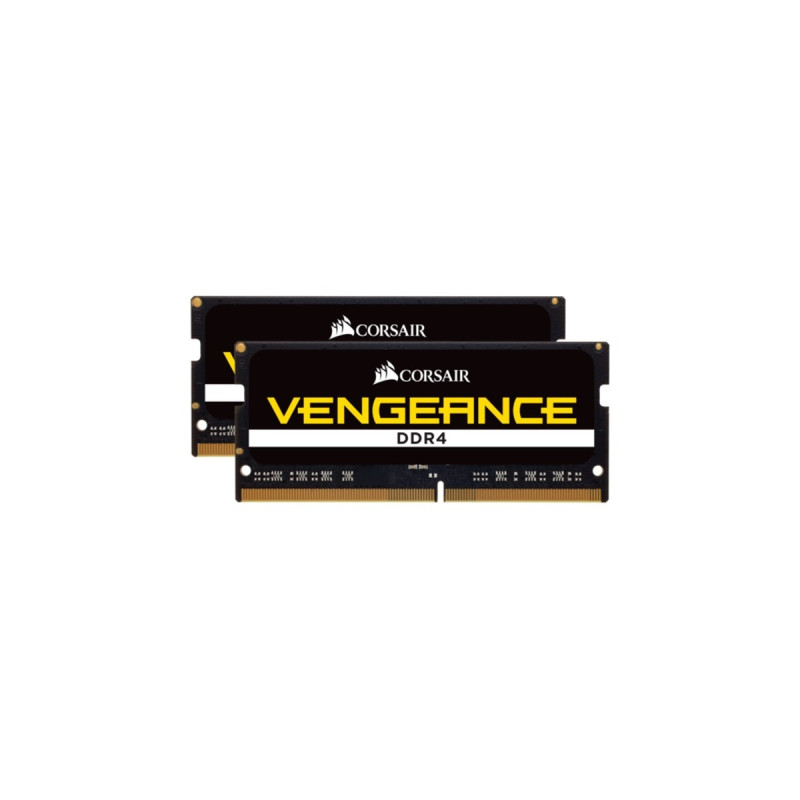 Corsair SO-DIMM 64 GB DDR4-2933 (2x 32 GB) Dual-Kit, Arbeitsspeicher(schwarz, CMSX64GX4M2A2933C19, Vengeance)
