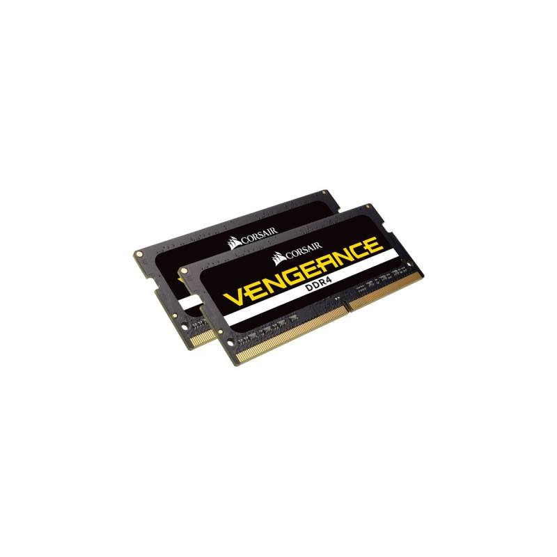Corsair SO-DIMM 64 GB DDR4-2933 (2x 32 GB) Dual-Kit, Arbeitsspeicher(schwarz, CMSX64GX4M2A2933C19, Vengeance)