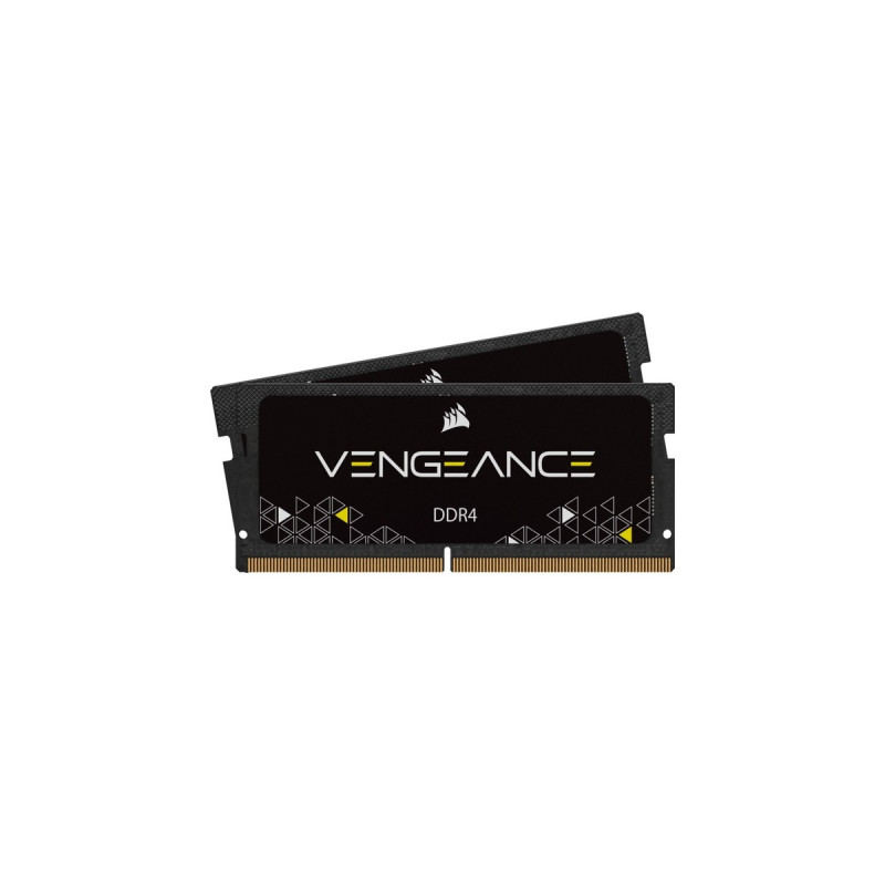 Corsair SO-DIMM 64 GB DDR4-3200 (2x 32 GB) Dual-Kit, Arbeitsspeicher(schwarz, CMSX64GX4M2A3200C22, Vengeance)