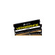 Corsair SO-DIMM 8 GB DDR4-2400 (2x 4 GB) Dual-Kit, Arbeitsspeicher(schwarz, CMSX8GX4M2A2400C16, Vengeance)