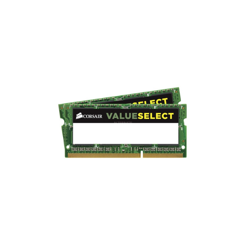 Corsair ValueSelect SO-DIMM 16 GB DDR3-1600 (2x 8 GB) Dual-Kit, Arbeitsspeicher(CMSO16GX3M2C1600C11, ValueSelect)