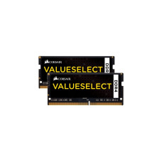 Corsair ValueSelect SO-DIMM 16 GB DDR4-2133 (2x 8 GB) Dual-Kit, Arbeitsspeicher(schwarz, CMSO16GX4M2A2133C15, Value Select)