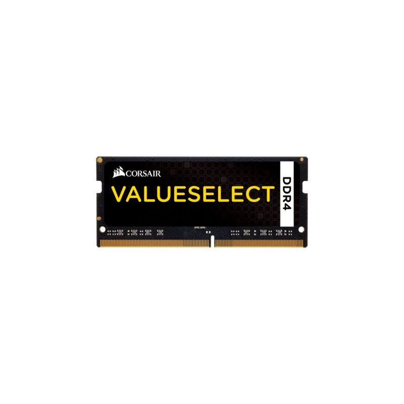 Corsair ValueSelect SO-DIMM 16 GB DDR4-2133 (2x 8 GB) Dual-Kit, Arbeitsspeicher(schwarz, CMSO16GX4M2A2133C15, Value Select)