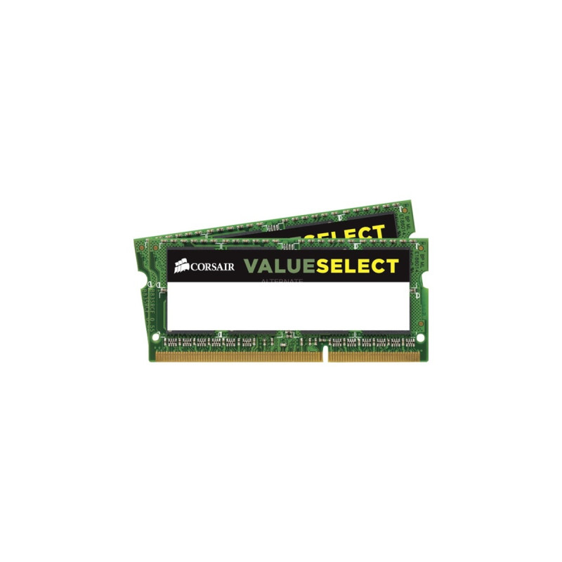 Corsair ValueSelect SO-DIMM 8 GB DDR3-1600 (2x 4 GB) Dual-Kit, Arbeitsspeicher(CMSO8GX3M2C1600C11, ValueSelect)