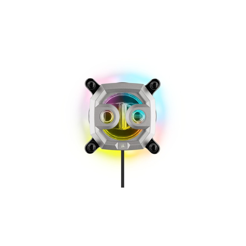 Corsair XC9 RGB CPU-Wasserkühler, CPU-Kühler(silber)