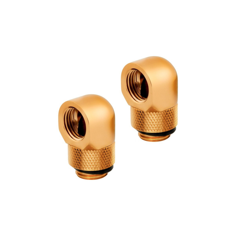 Corsair XF 90° Rotary Adapter Twin Pack, Verbindung(gold, kompatibel mit CORSAIR XF Fittings)
